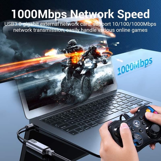 ADAPTER USB-C TO GIGABIT/0.15M CFNHB VENTION