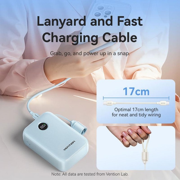 POWER BANK USB 20000MAH 22.5W/BLUE FKBL0-C VENTION
