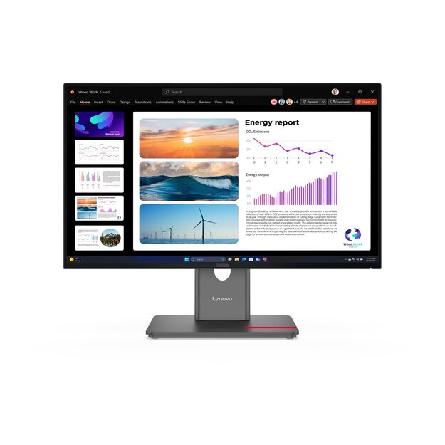 LENOVO ThinkVision P24Q-40 23.8inch 2560x1440 IPS 120Hz Daisy Chain USB-C 15W Factory calibrated panel Epeat Gold TCO10