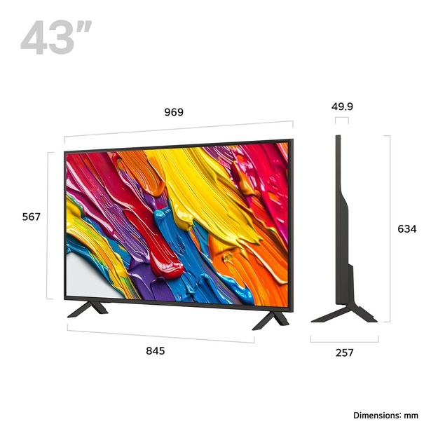 TV Set|LG|43  |4K Ultra HD|3840 x 2160 pixels|Flat|16:9|QNED|43QNED84A6C