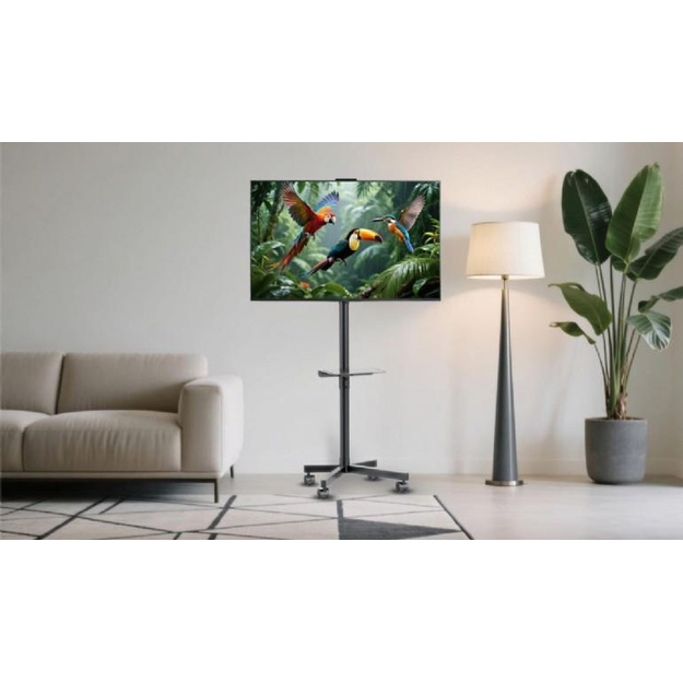 GEMBIRD TV floor stand with caster wheels tilt 32-55inch
