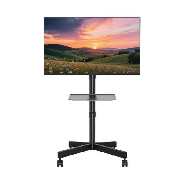 GEMBIRD TV floor stand with caster wheels tilt 32-55inch