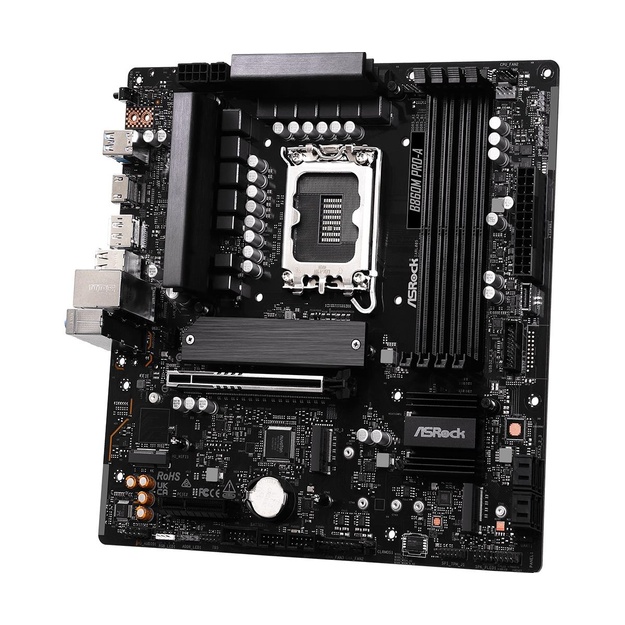 Mainboard|ASROCK|Intel B860|LGA 1851 (Socket V1)|micro ATX|RAM DDR5-SDRAM|4xSlots|3xNumber of M.2 (M) slots|B860MPRO-A
