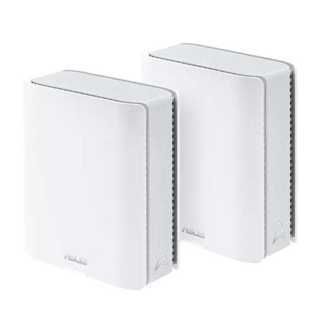 Wireless Router|ASUS|ZenWiFi BT10 (2pk)|Product type Mesh system|Qtty 2 pc(s)|Wi-Fi band Tri-band (2.4 GHz / 5 GHz / 6 GHz)|Wi-Fi 7 (802.11be)|Ethernet WAN Yes|3xEthernet LAN (RJ-45) ports|WLAN speed 11529 Mbit/s|Internal memory 2000 MB|Flash memory 256 M