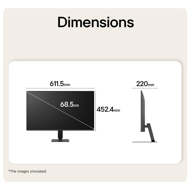 LCD Monitor|LG|27  |1920 x 1080 pixels|Full HD|Native aspect ratio 16:9|LCD|Flat|27U411B-B