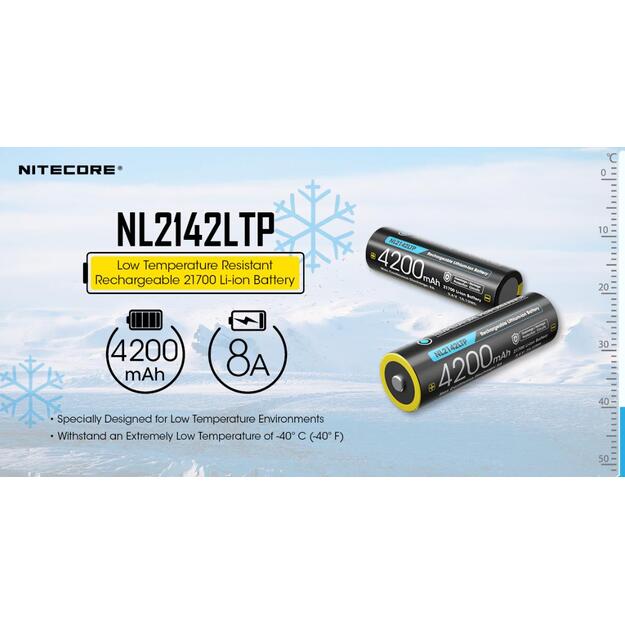 Įkraunama baterija AA 4200MAH/NL2142LTP NITECORE 1