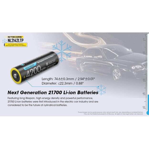 Įkraunama baterija AA 4200MAH/NL2142LTP NITECORE 7
