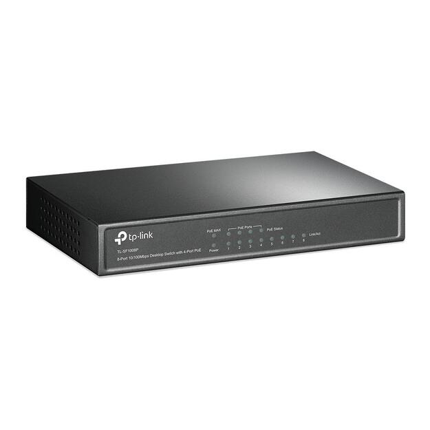 Komutatorius 8PORT 10 100M POE TL-SF1008P TP-LINK