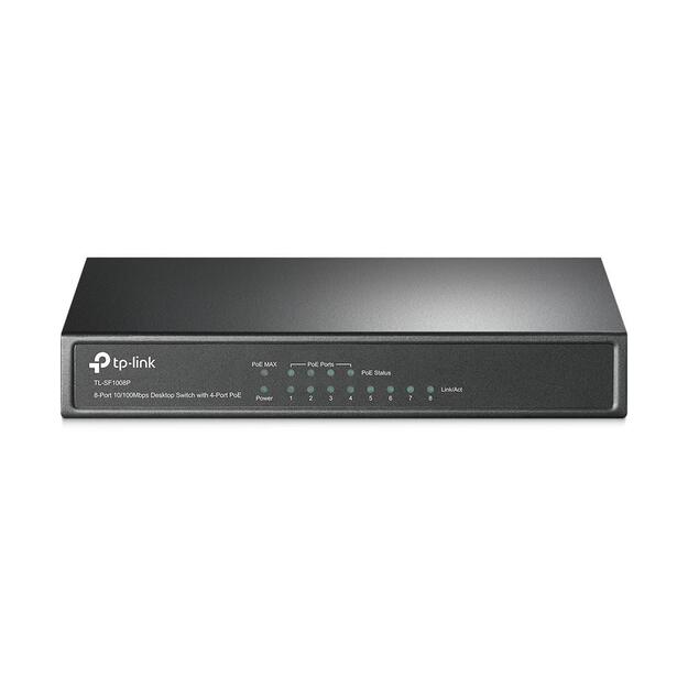 Komutatorius 8PORT 10 100M POE TL-SF1008P TP-LINK