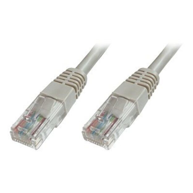 Patch kabelis DIGITUS CAT 5e U-UTP PVC AWG 26/7 length 0.5 m color grey