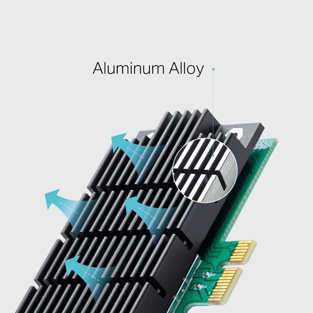 Tinklo plokštė 1200MBPS PCIE DUAL BAND ARCHER T4E TP-LINK