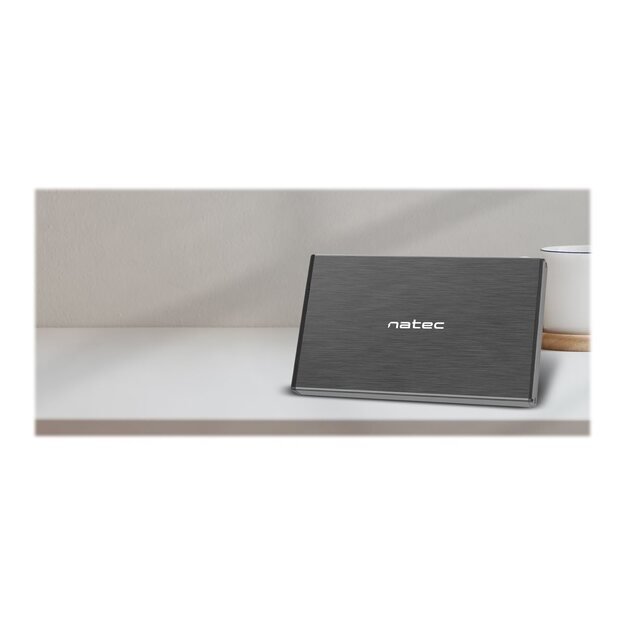 NATEC NKZ-0941 Natec HDD/SSD external enclosure RHINO GO for 2.5 SATA - USB 3.0, Aluminum 1