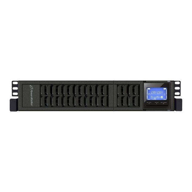 Nepertraukiamo maitinimo šaltinis UPS POWERWALK VFI 1000 CRM LCD On-Line 1000VA, 19 2U, 3x IEC, USB/RS-232, LCD, Rack/Tower
