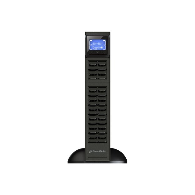 POWERWALK VFI 1000 CRM LCD Power Walker UPS On-Line 1000VA, 19 2U, 3x IEC, USB/RS-232, LCD, Rack/Tower