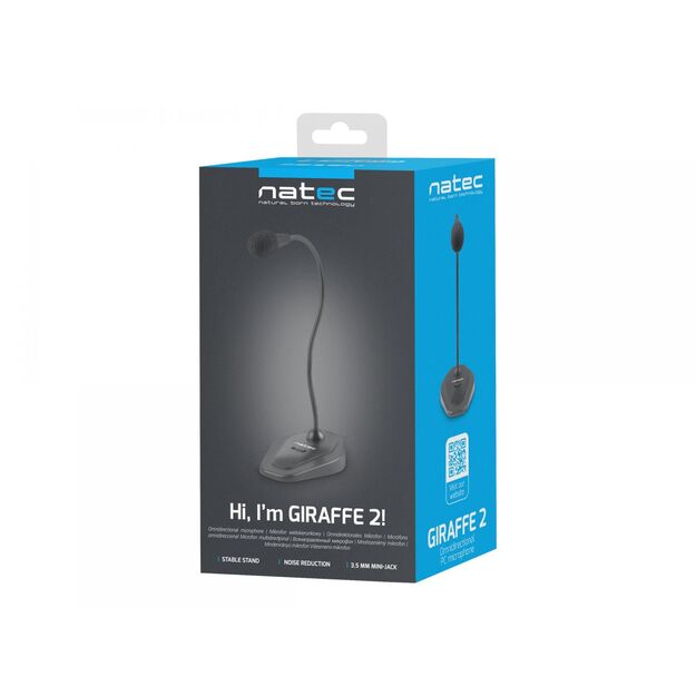 Mikrofonas NATEC microphone Giraffe 2 black