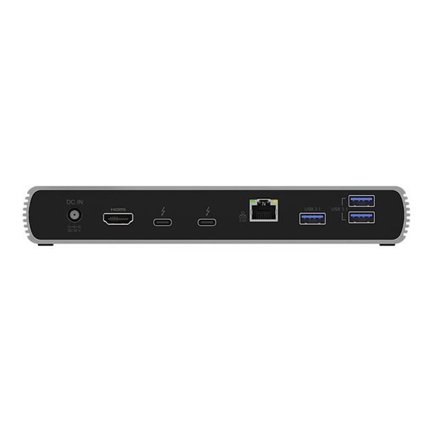 ICYBOX IB-DK8801-TB4 Thunderbolt 4 Type-C DockingStation 2x Thunderbolt 4 and 4x USB3.2 Gen 2 Type-A SD Card 5