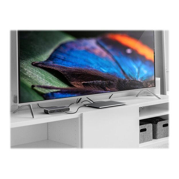 ICYBOX IB-DK8801-TB4 Thunderbolt 4 Type-C DockingStation 2x Thunderbolt 4 and 4x USB3.2 Gen 2 Type-A SD Card 3