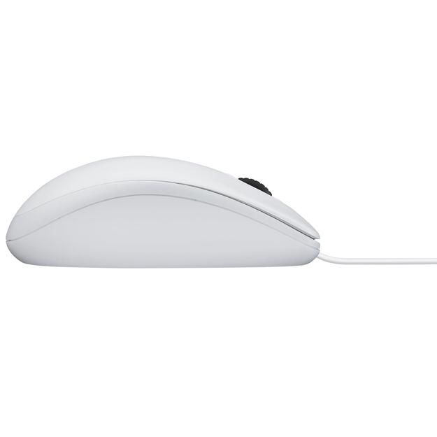 Kompiuterinė pelė laidinė MOUSE USB OPTICAL B100/WHITE OEM 910-003360 LOGITECH 6
