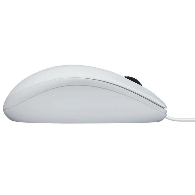 Kompiuterinė pelė laidinė MOUSE USB OPTICAL B100/WHITE OEM 910-003360 LOGITECH 5