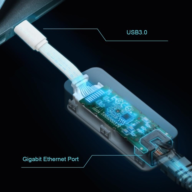 USB belaidžio tinklo adapteris USB-C 1000M UE300C TP-LINK