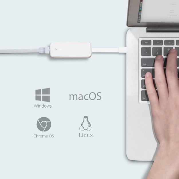 USB belaidžio tinklo adapteris USB-C 1000M UE300C TP-LINK