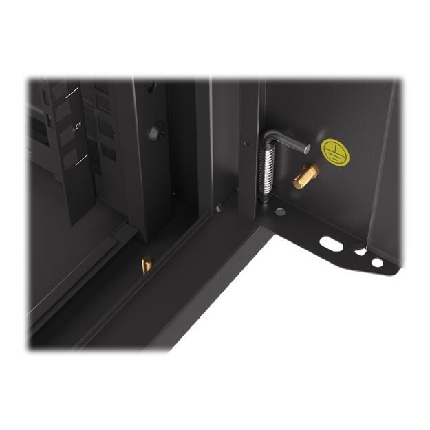 Komutacinė spinta pakabinama LANBERG 19 4U/570x600 demounted fast assembling flat pack black 52