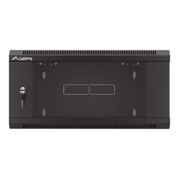 LANBERG 19inch wall-mounted rack 4U/570x600 demounted fast assembling flat pack black