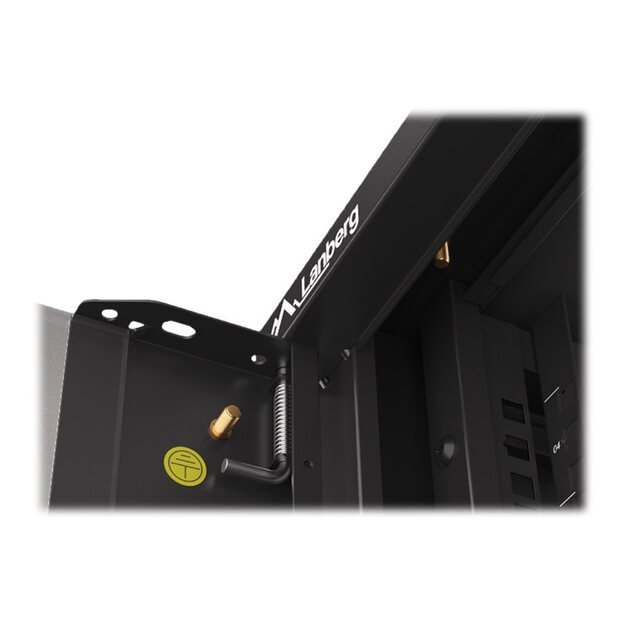 Komutacinė spinta pakabinama LANBERG 19 4U/570x600 demounted fast assembling flat pack black 49