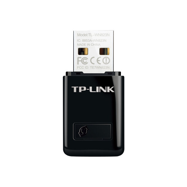 Belaidžio ryšio stiprintuvas TP-LINK N300 WLAN Mini-USB-Adapter, 2,4GHz, QSS-Taste, Autorun-Tool