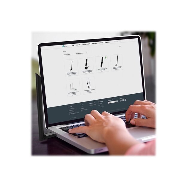 USB belaidžio tinklo Wi-Fi adapteris TP-LINK AC1300 High Gain Dual Band 22