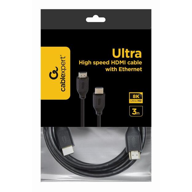 Vaizdo kabelis HDMI-HDMI 3M/CC-HDMI8K-3M GEMBIRD
