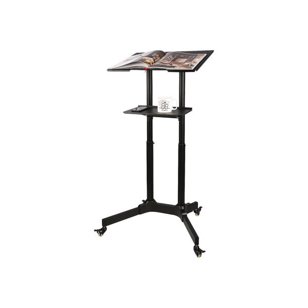 Stovas su ratukais mobilus ART STO S-10B ART Trolley on wheels/work station for notebook/projector S-10B