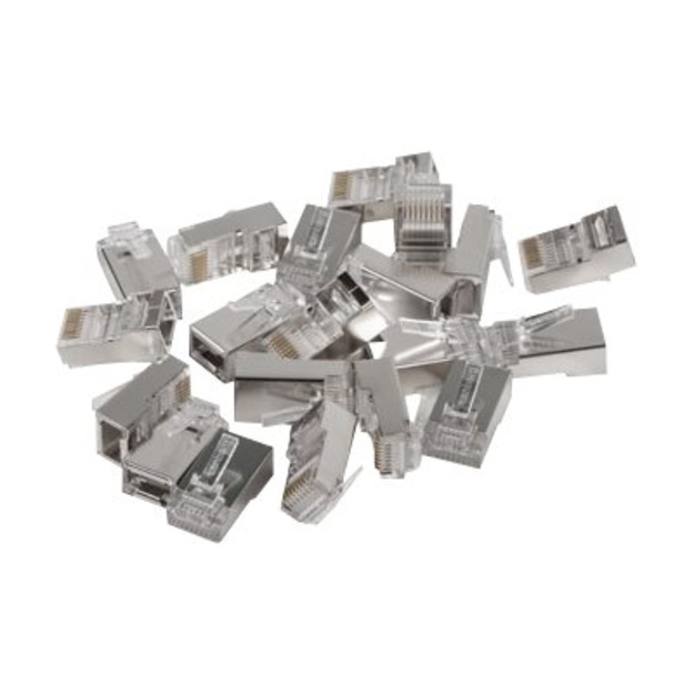 Kištukas tinklo kabeliui LANBERG PLS-5000EZ RJ-45 FTP CAT5E 8P8C (100PCS) Pass-Trough
