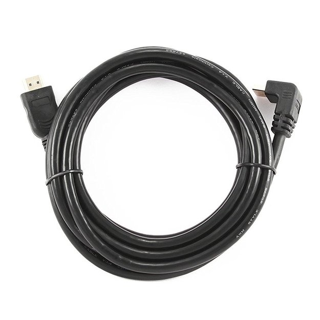 Vaizdo kabelis HDMI-HDMI 3M V2.0 90DEG./CC-HDMI490-10 GEMBIRD