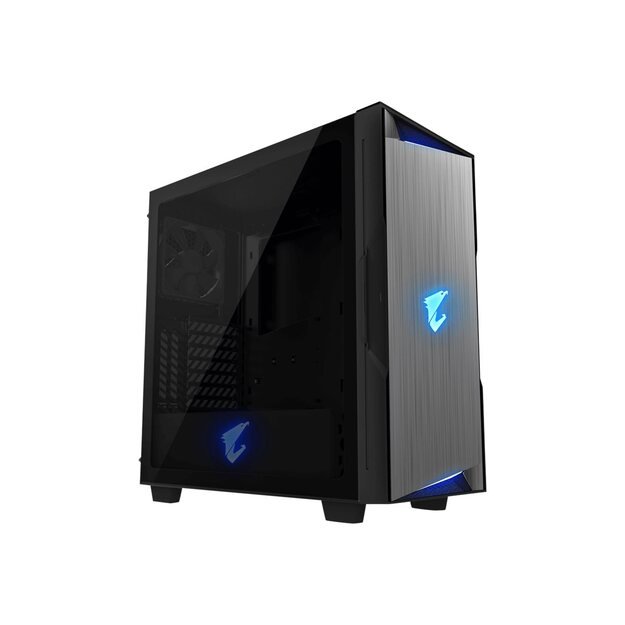 Kompiuterio korpusas |GIGABYTE|AORUS C300 GLASS|MidiTower|Not included|ATX|MicroATX|MiniITX|Colour Black|GB-AC300G