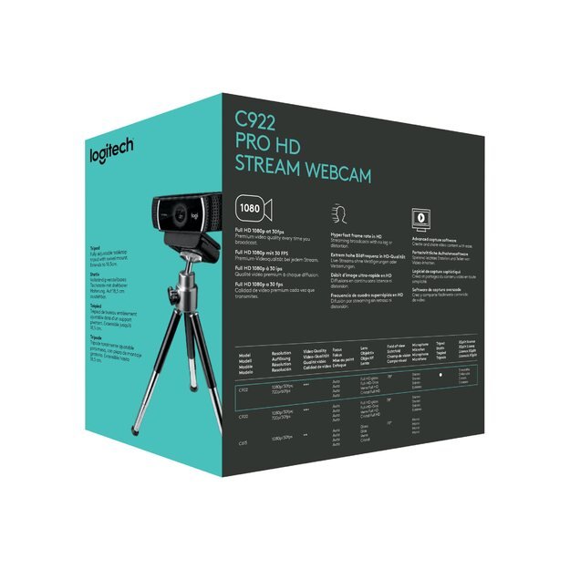Internetinė kamera LOGITECH C922 Pro Stream Webcam - USB -EMEA 15