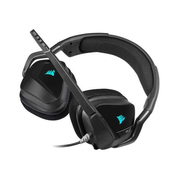 Ausinės CORSAIR VOID RGB ELITE USB Premium Gaming Headset with 7.1 Surround Sound Carbon EU Version