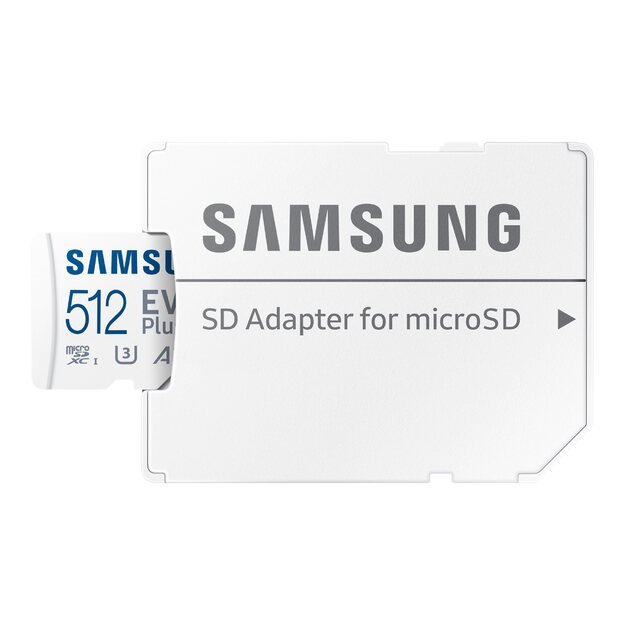 Atminties kortelė SAMSUNG EVO PLUS microSD 512GB Class10 Read up to 130MB/s