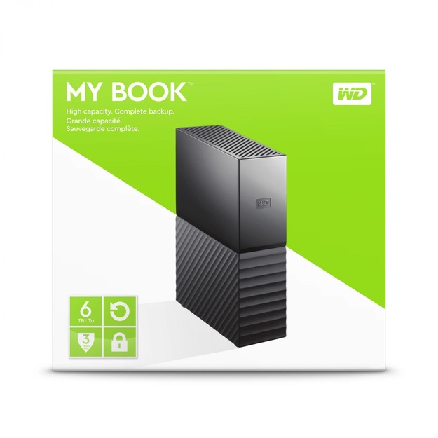 Išorinis kietasis diskas HDD |WESTERN DIGITAL|My Book|6TB|USB 3.0|Black|WDBBGB0060HBK-EESN