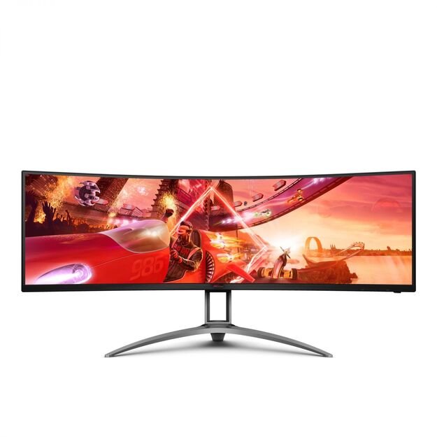 Monitorius |AOC|AG493UCX2|48.8 |Gaming/Curved|Panel VA|5120x1440|32:9|165Hz|Matte|4 ms|Speakers|Swivel|Height adjustable|Tilt|Colour Black|AG493UCX2 10