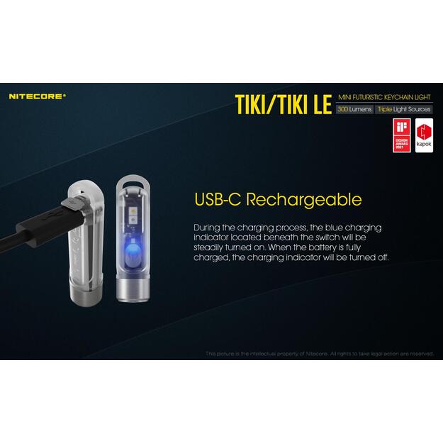 Žibintuvėlis T SERIES 300 LUMENS/TIKI NITECORE 2