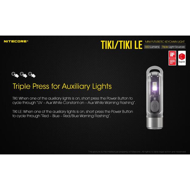 Žibintuvėlis T SERIES 300 LUMENS/TIKI NITECORE 4