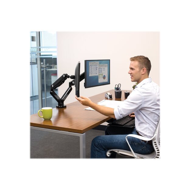 MONITOR ACC DESK MOUNT DUAL/PLATINIUM 8042501 FELLOWES