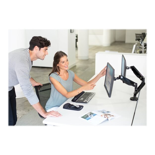 MONITOR ACC DESK MOUNT DUAL/PLATINIUM 8042501 FELLOWES