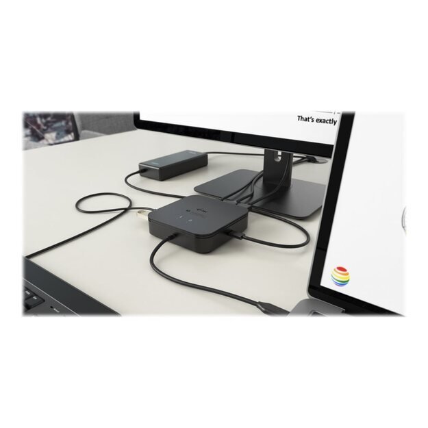 I-TEC Thunderbolt 3 Travel Dock Dual 4K Display with Power Delivery 60W + i-tec Universal Charger 77W