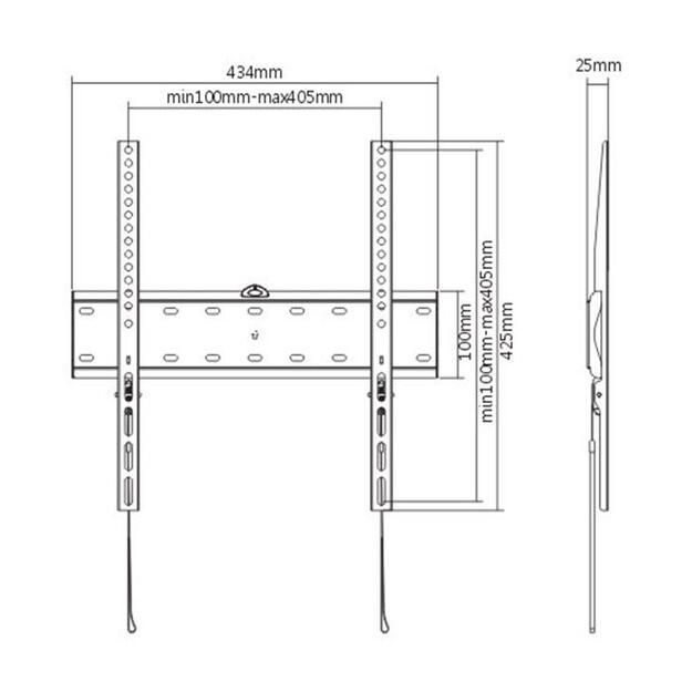 TV SET ACC WALL MOUNT 32-55 /WM-55F-02 GEMBIRD