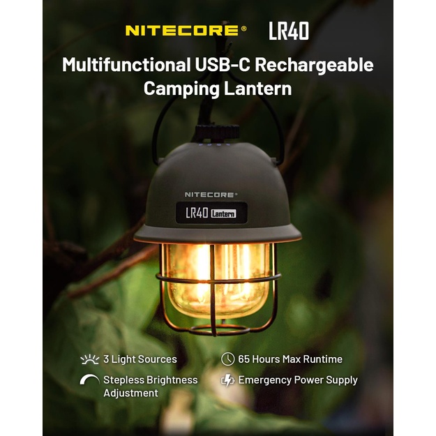 FLASHLIGHT LAMP SERIES/100 LUMENS LR40 NITECORE