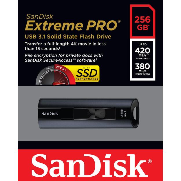 MEMORY DRIVE FLASH USB3.1/256GB SDCZ880-256G-G46 SANDISK 10