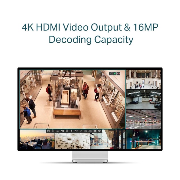 Vaizdo įrašymo įrenginys 4CH POE+ VIGI NVR1004H-4P TP-LINK