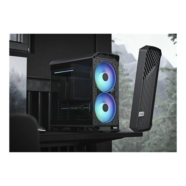 FRACTAL DESIGN Torrent Compact RGB Black TG Light Tint